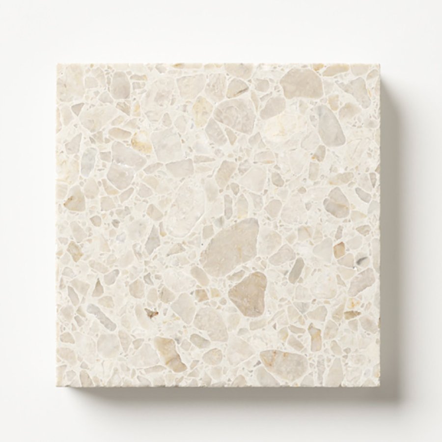 Sample of Fibonacci Eminence terrazzo tile