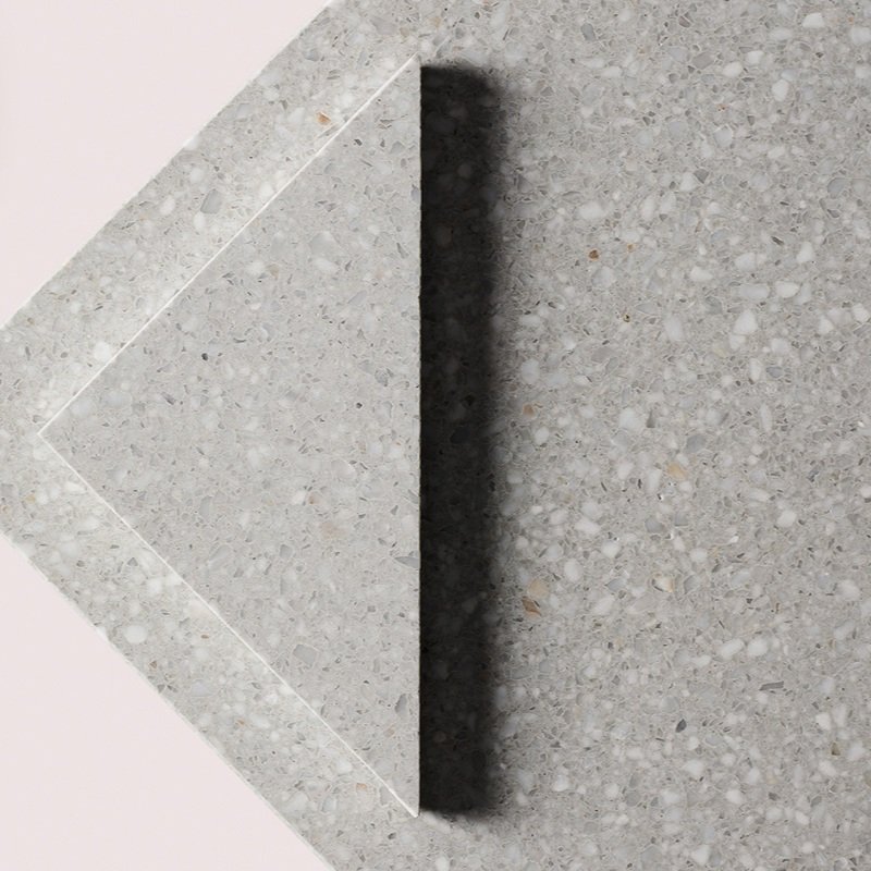 Various shapes of Fibonacci Platinum terrazzo