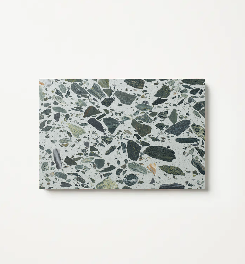 Terrazzo sample tile - Fibonacci Peppermint Crisp