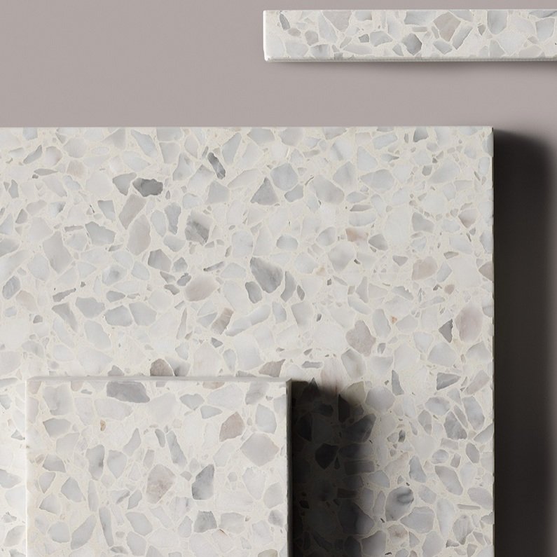 Various shapes of Fibonacci Wintersun terrazzo