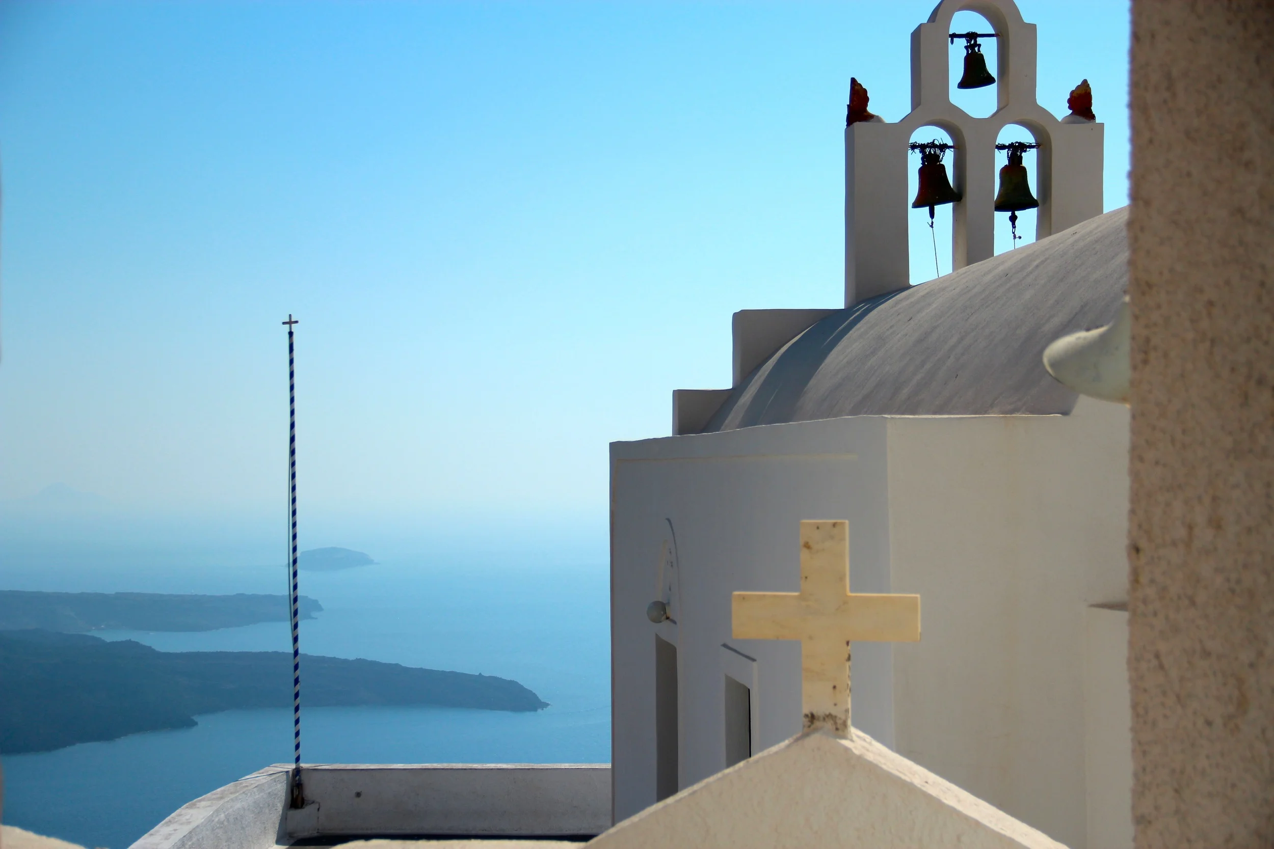 On the hike from Fira to Oia, you'll pass several pockets of resort towns, go over a few rock-filled hills, and occasionally lose the "path." Tip: Just follow the coast and keep going north.