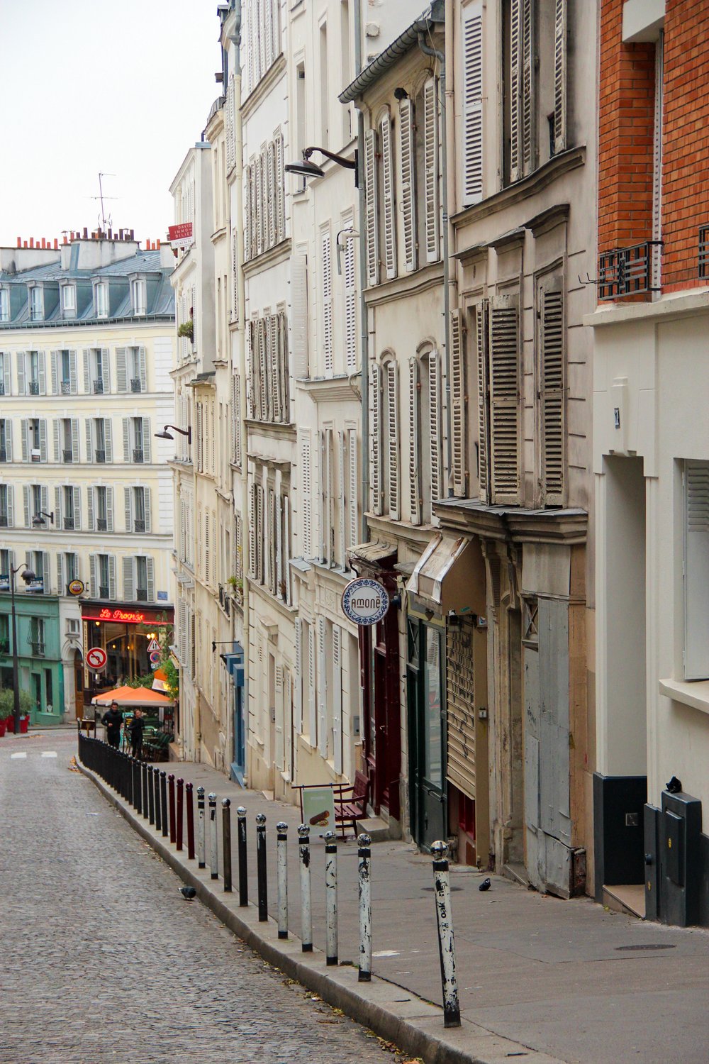Montmartre street december paris france.JPG
