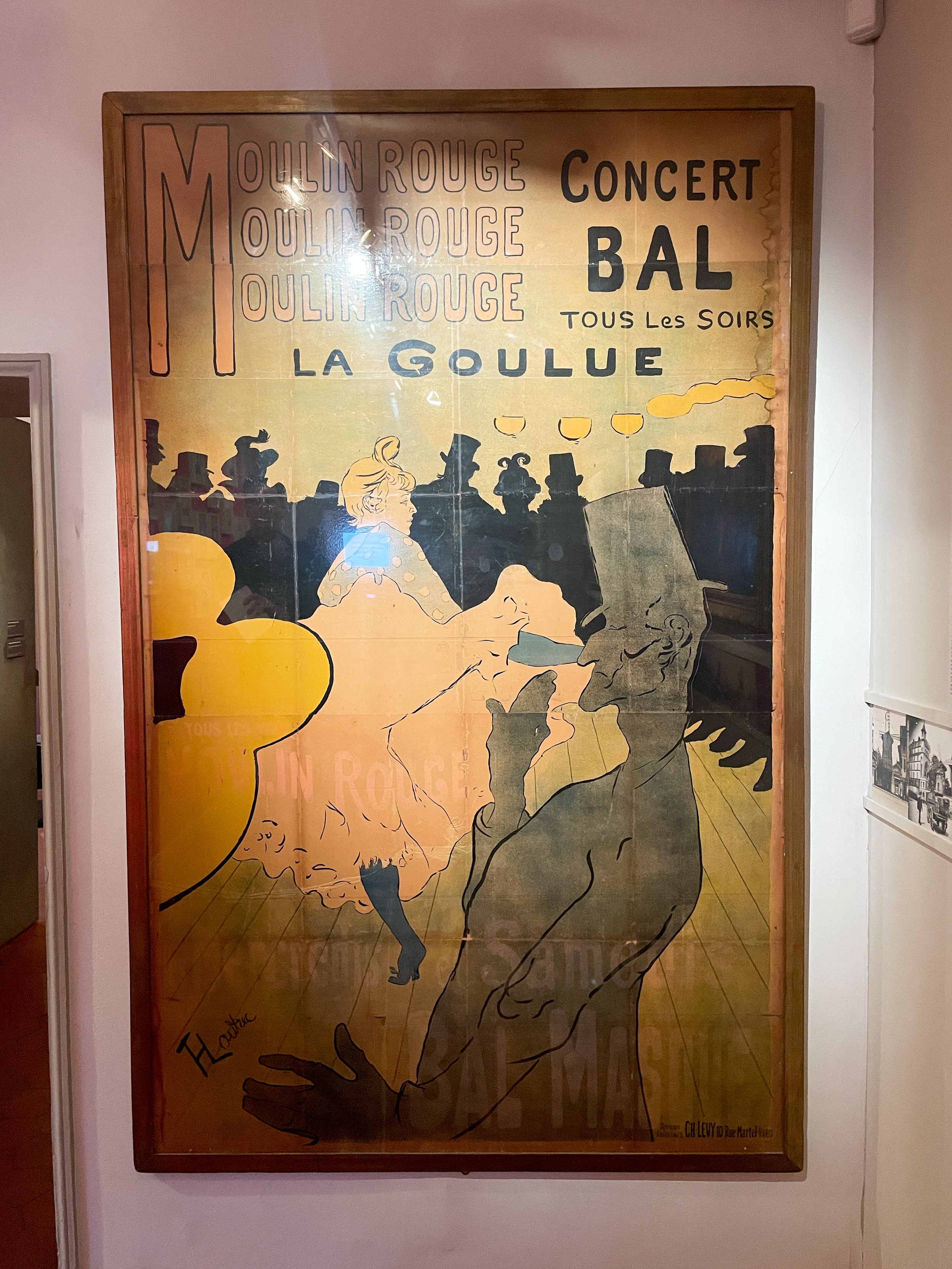 vintage moulin rouge poster montmartre museum.JPG