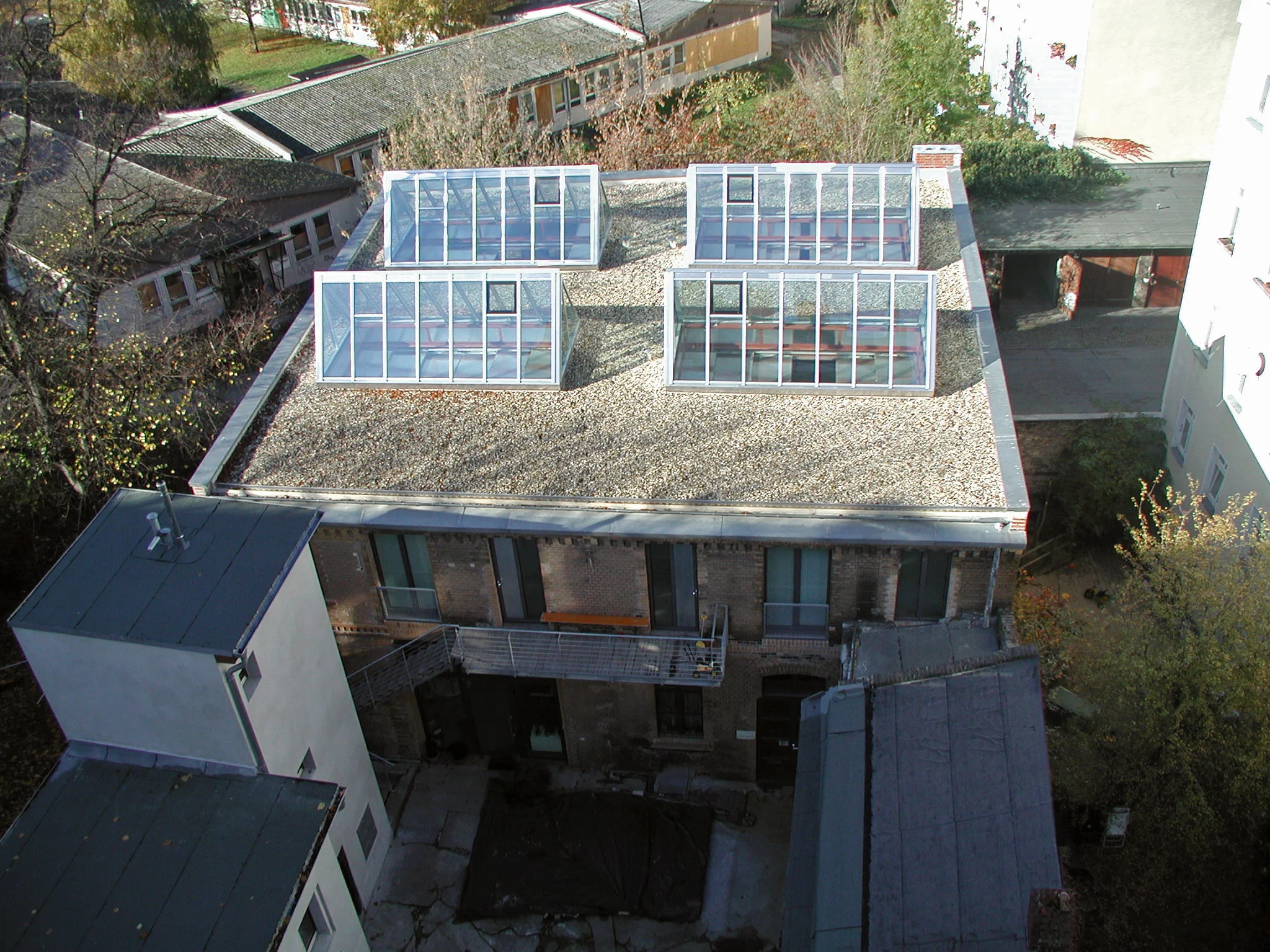 Luftansicht nach der Sanierung