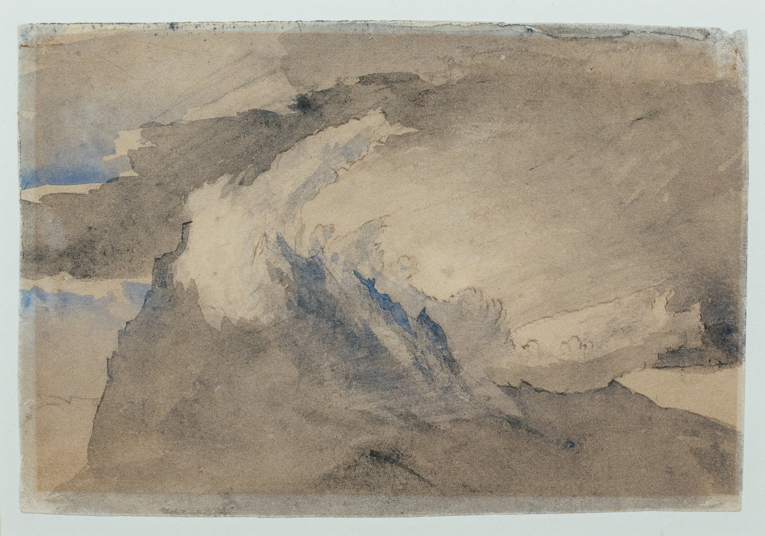 Cloud Study for "The Graiae", John Ruskin (1819-1900). Pencil and water colour. 