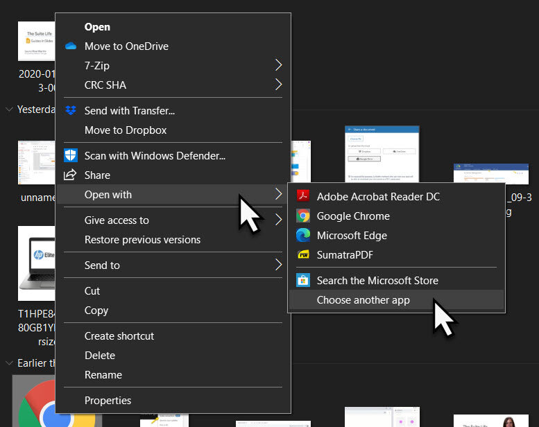 how to set pdf default to adobe