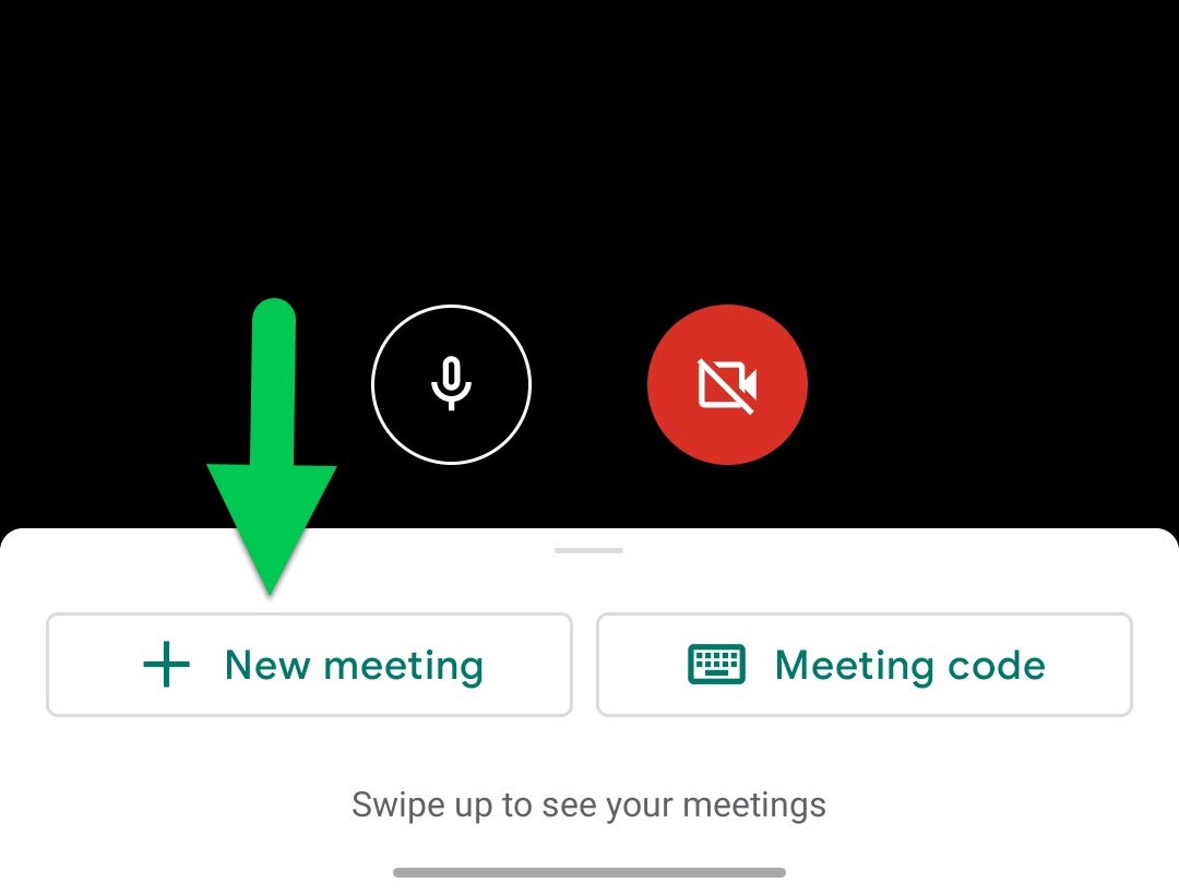  Tap “New Meeting” 