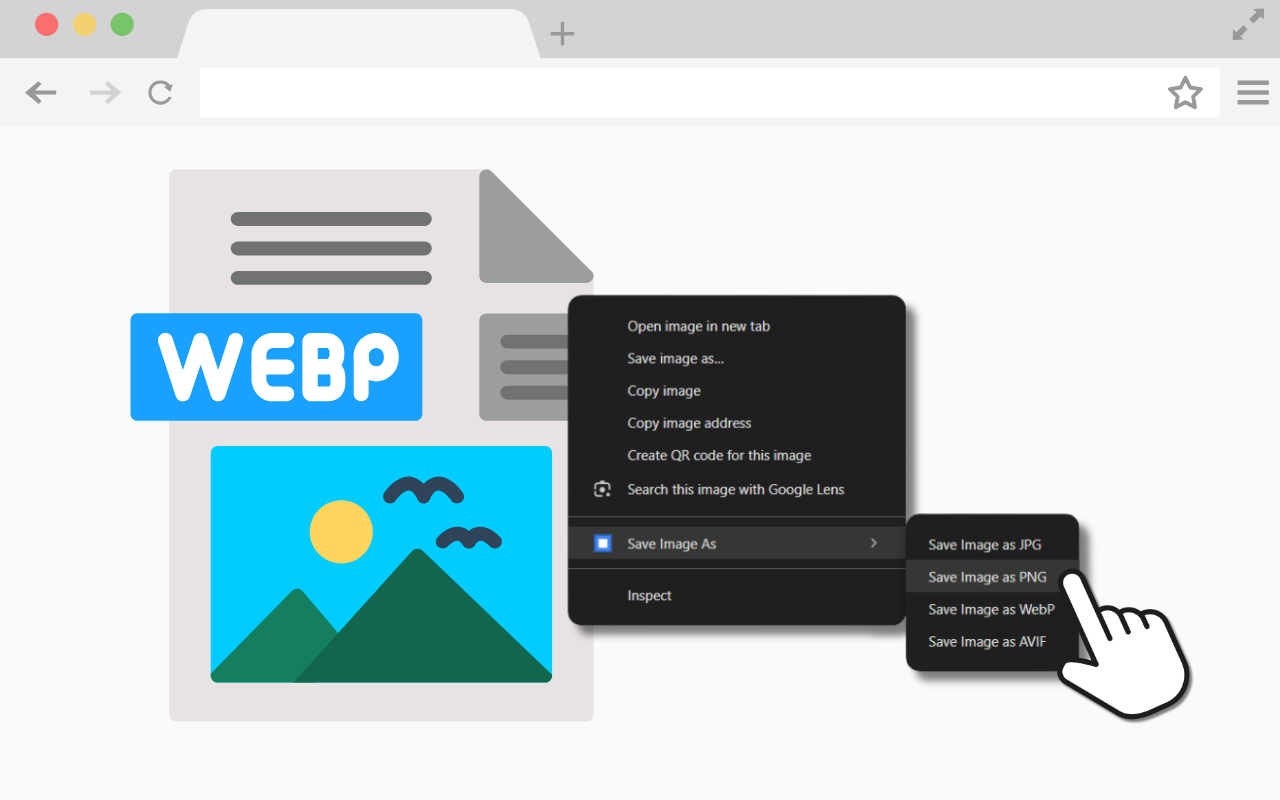 What is the best Chrome extension to save WebP and AVIF images as JPEGs?