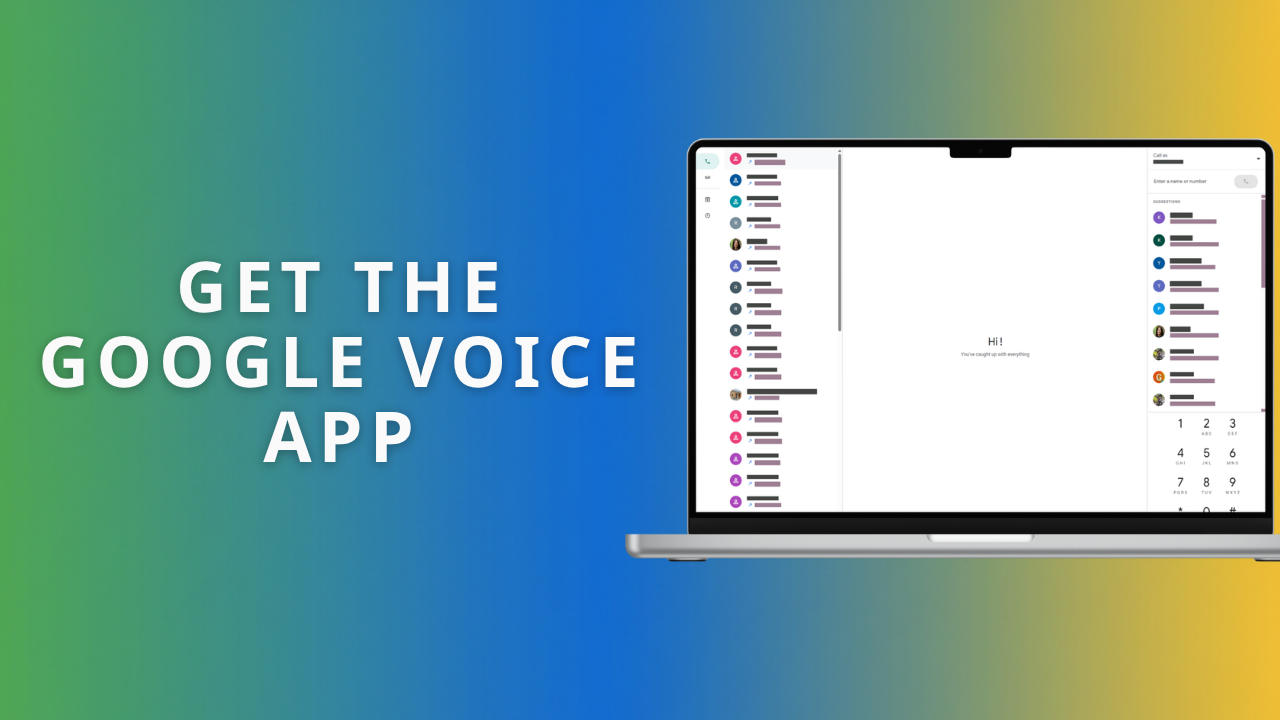 What is the easiest way to install the Google Voice app on a computer?