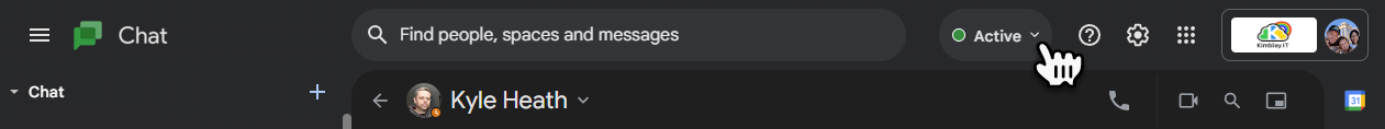 Gchat Status How to set your status in Google Chat - Kimbley IT