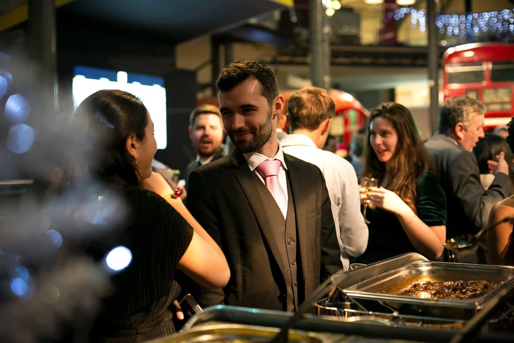 Corporate party photography London at London Transport Museum