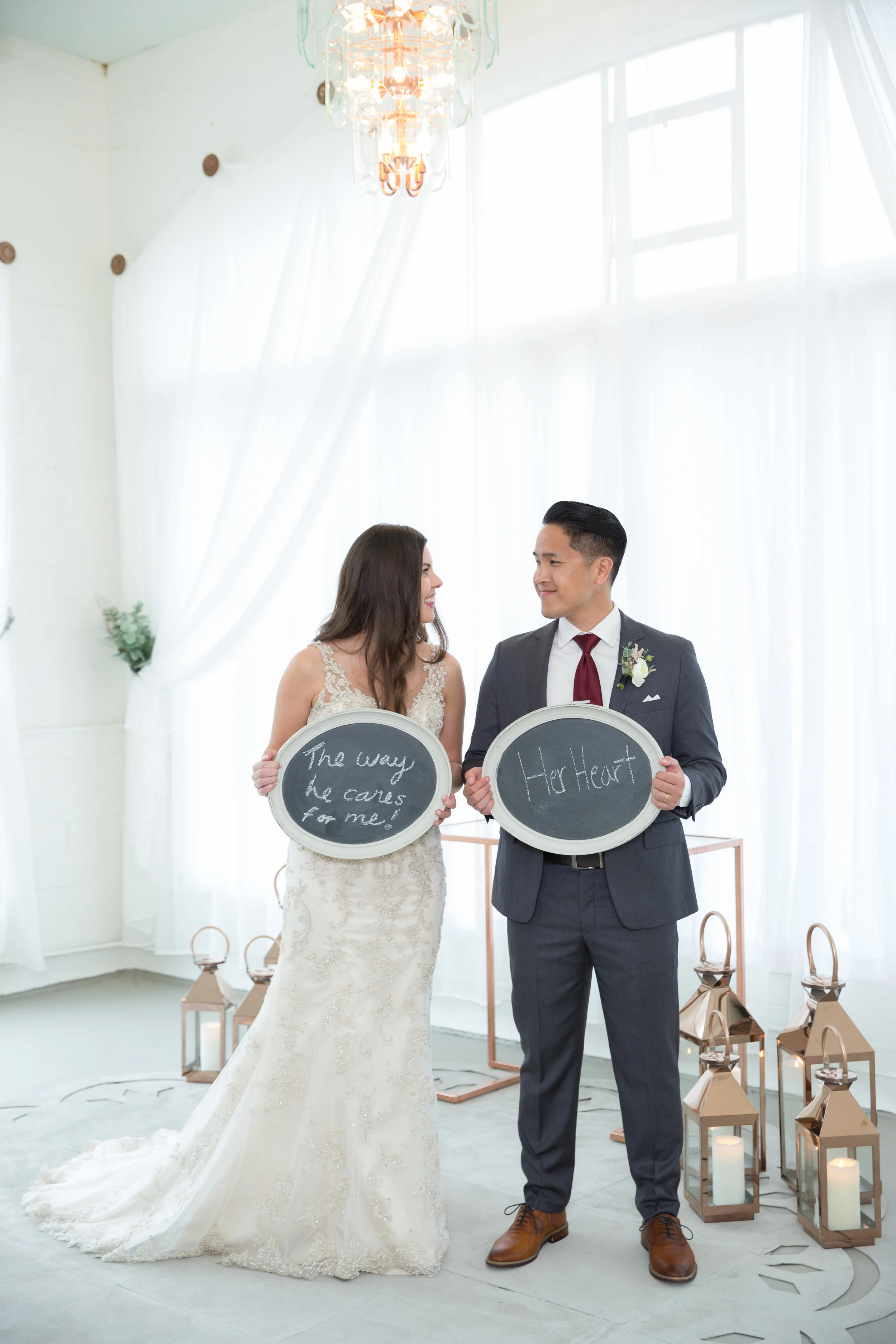 These cuties used our chalkboards to share what they love most about each other.