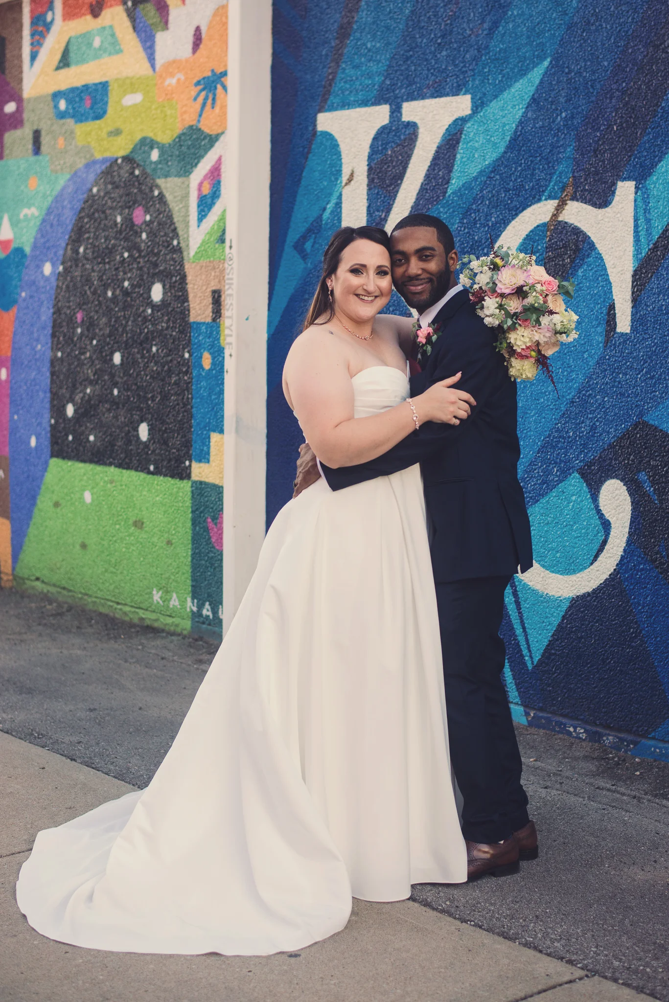 KC Crossroads Arts District: Our Top 21 Street Art Wedding Portraits