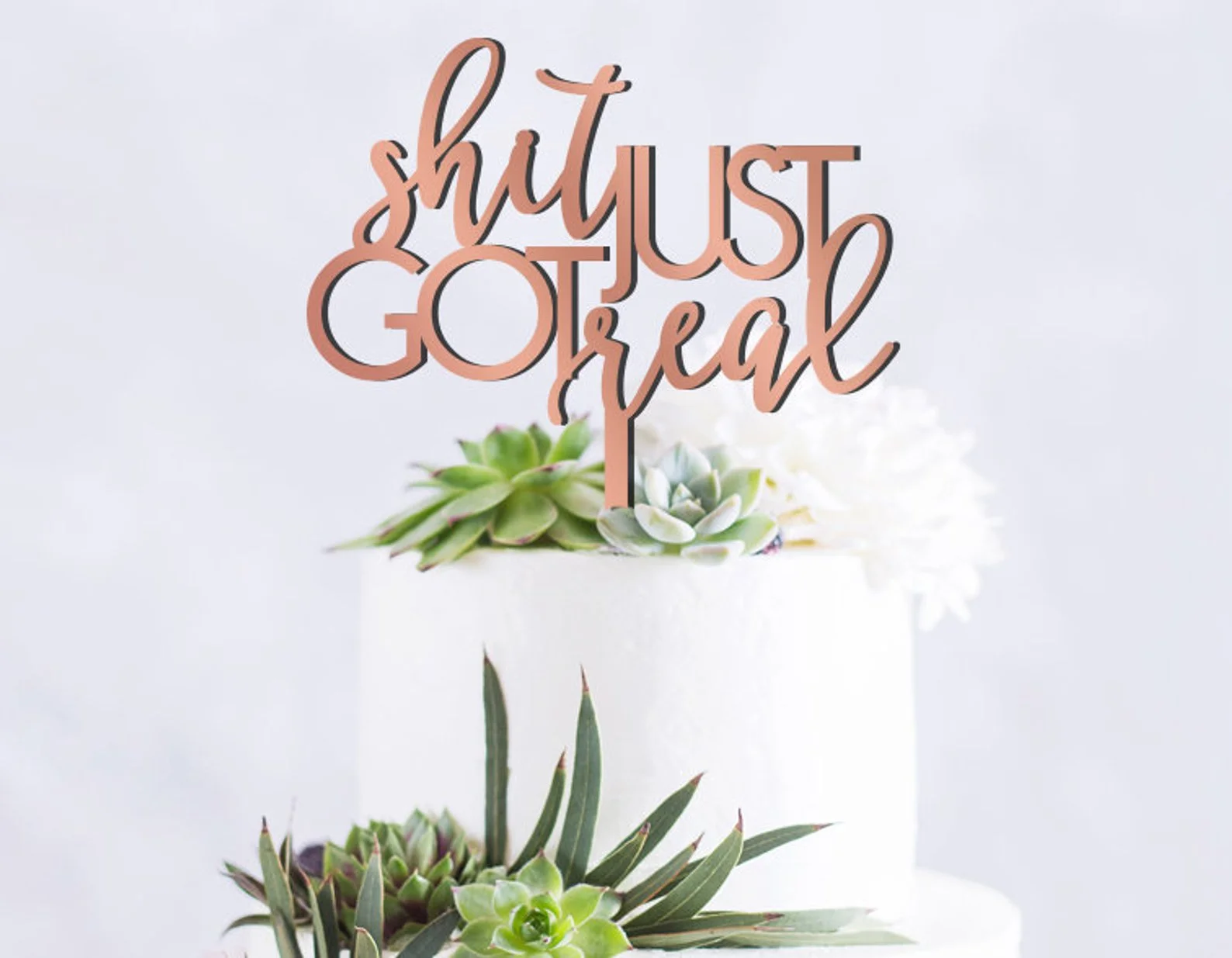 Married AF: 10 Profane Wedding Etsy Finds Including Cake Toppers, T-Shirts, Jewelry, Drinkware, Signs, &amp; More