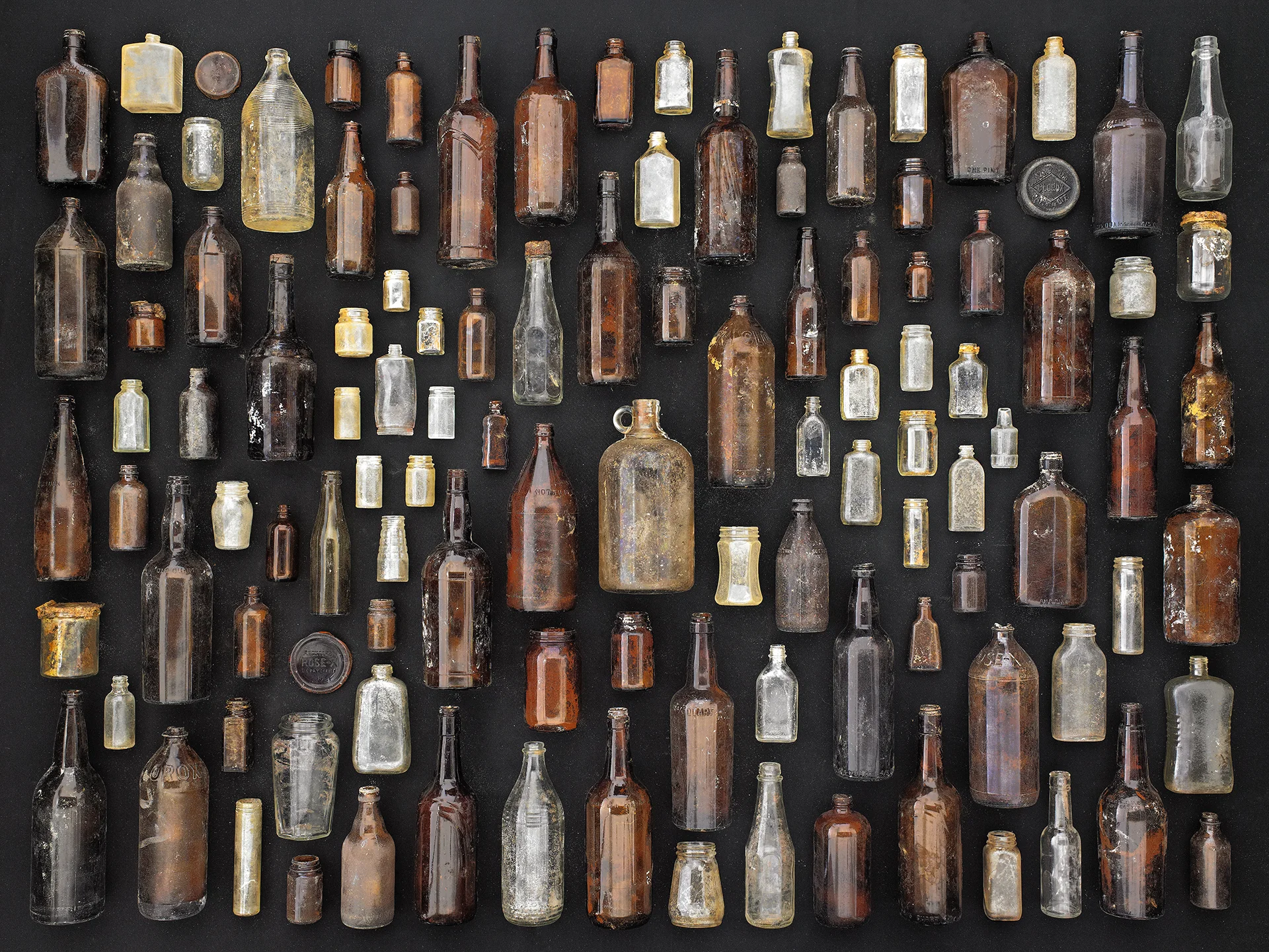 e_Barry Rosenthal Brown and Clear Bottles.jpg