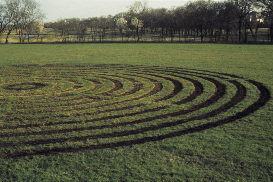  labyrinth detail 200 ft diameter  burned grass connemara dallas texas 