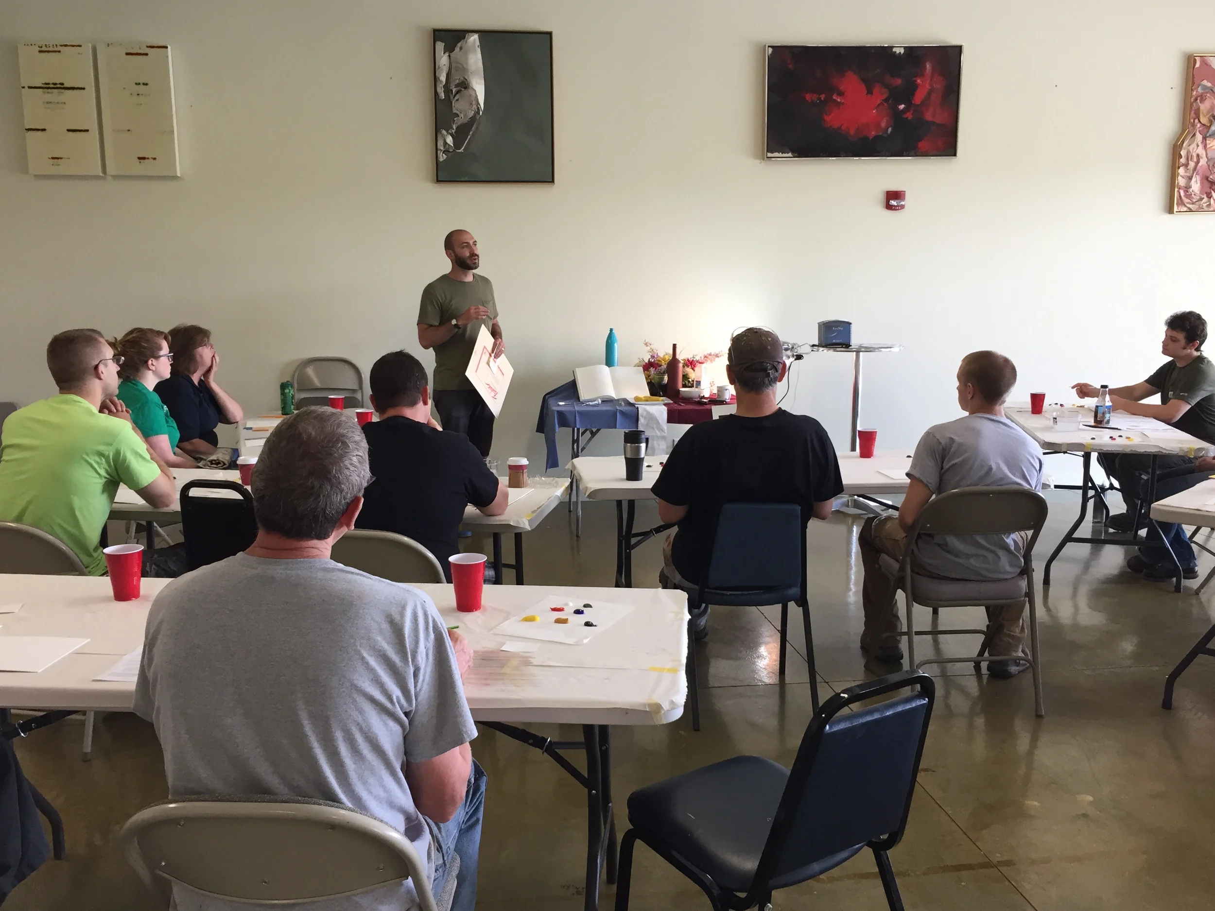 Painting class for the factory paint makers