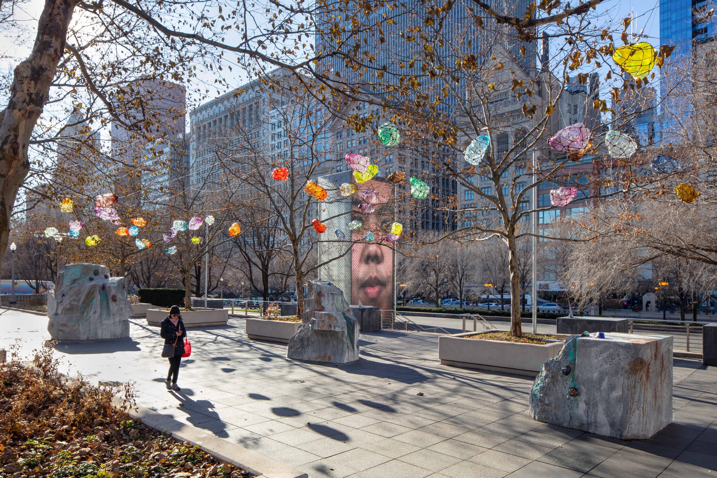 <span style="font-weight:bold"><p style="font-size:20px">Christine Tarkowski Millennium Park Installation</p></span>Chicago, Illinois