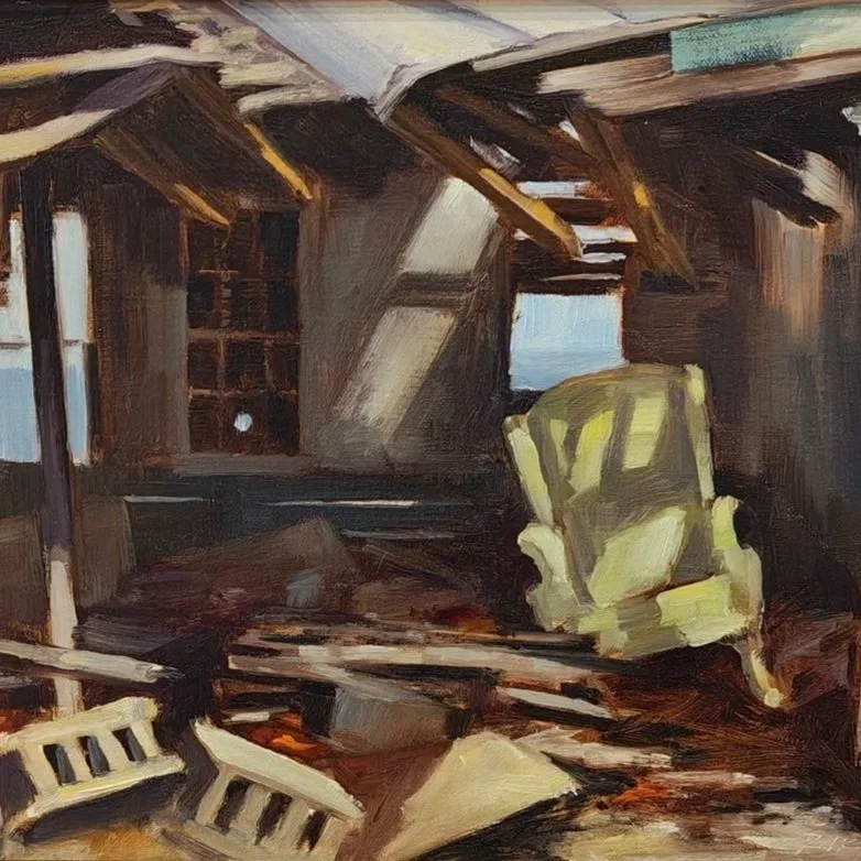Detail of Don't Sit Here by Julie Riker