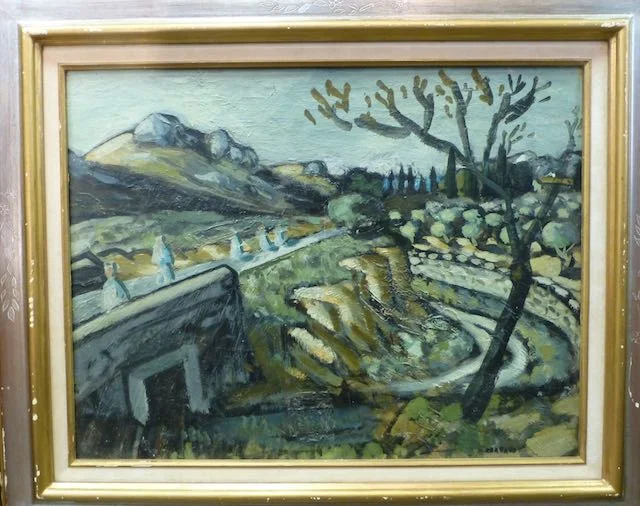 Pères Blancs sur la Route de Frigolet 1930