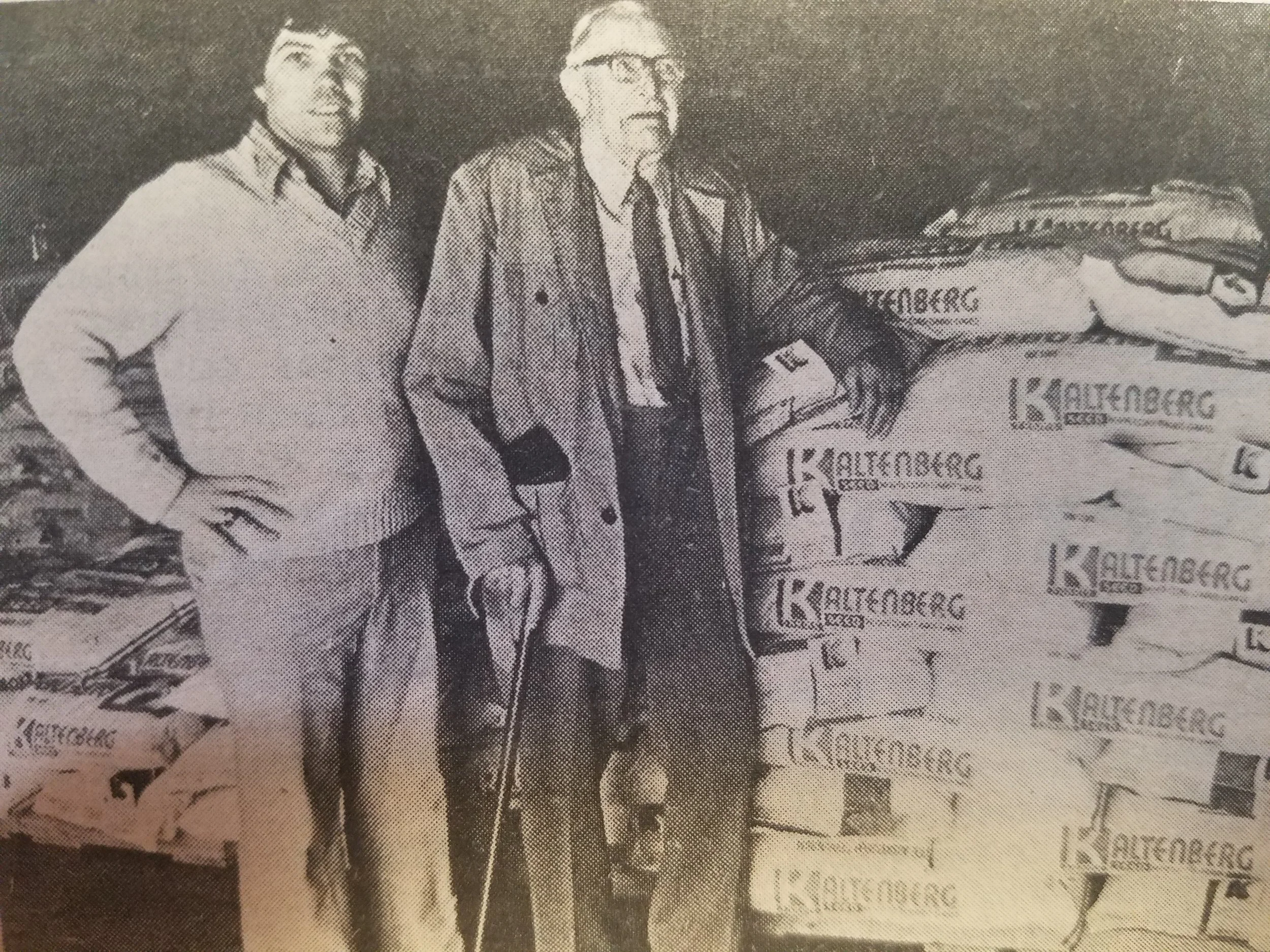 Jack Kaltenberg and his grandfather Anton Kaltenberg circa 1980