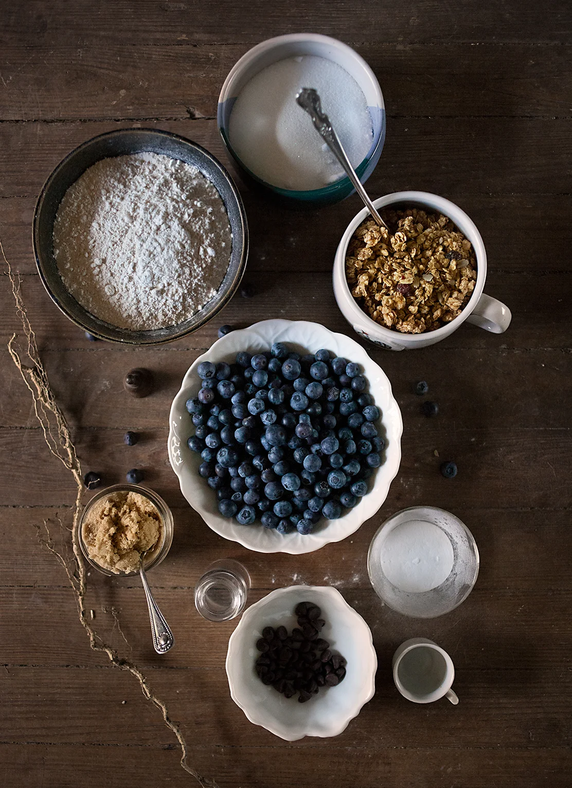 Dry Ingredients for Blueberry Breakfast Bake