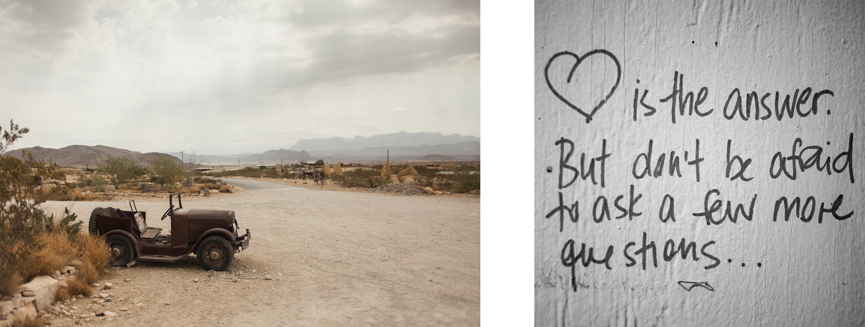 Terlingua, Texas | Bathroom stall wisdom