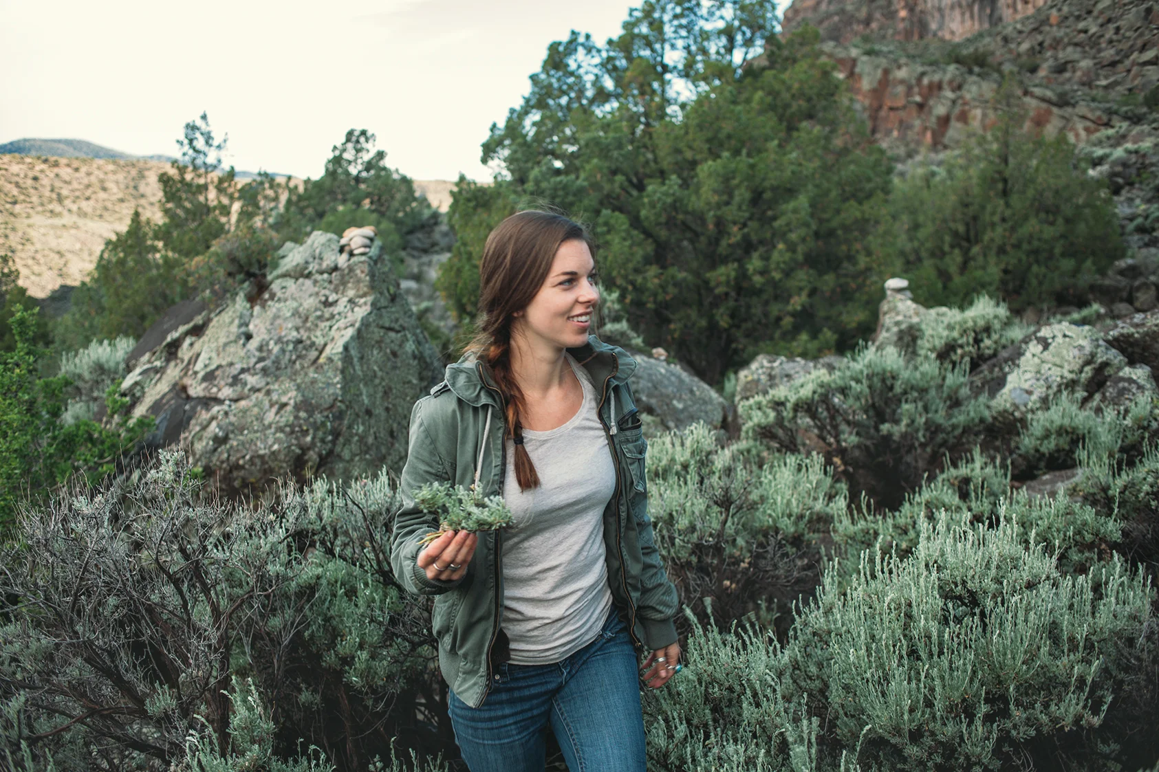 Collecting wild sage :)