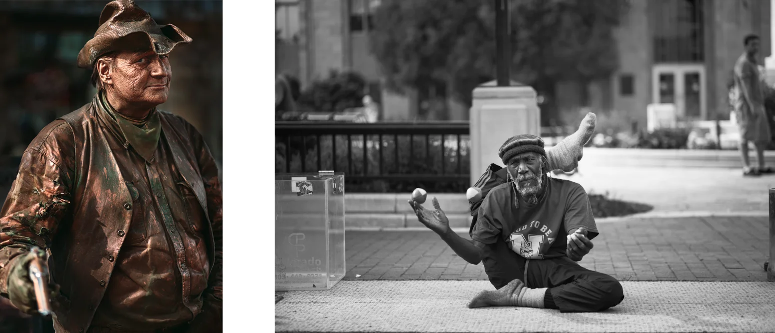 Pearl St street performers