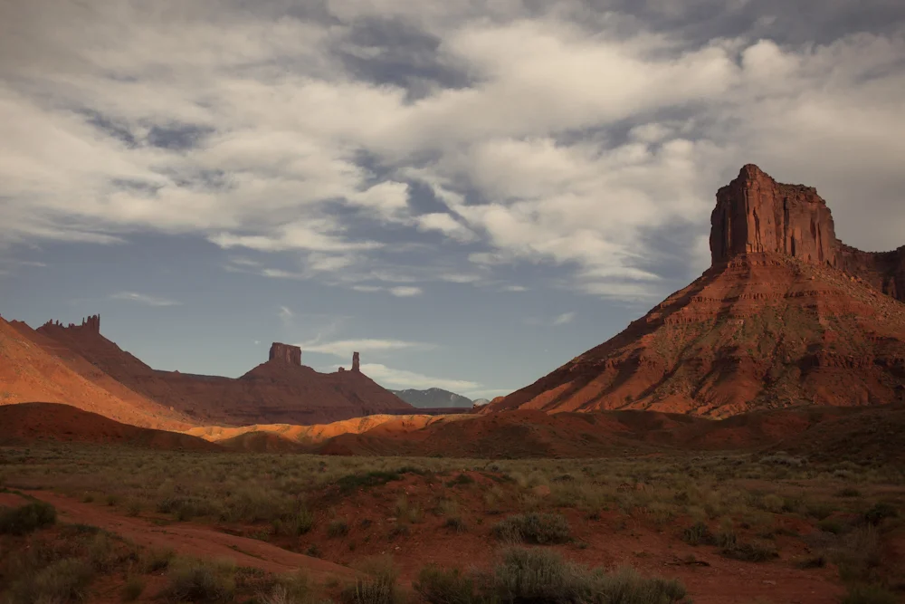 Distant view of Castle Rock 