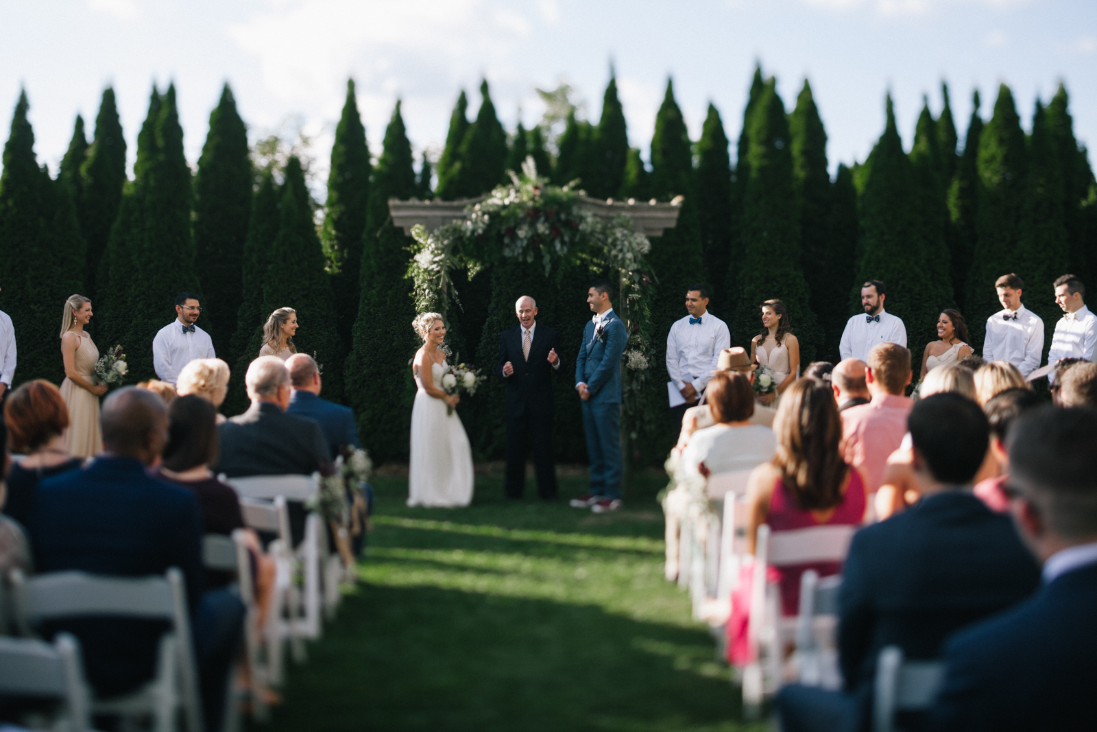Ceremony site at the Inn at Crestwood in Boone, North Carolina.