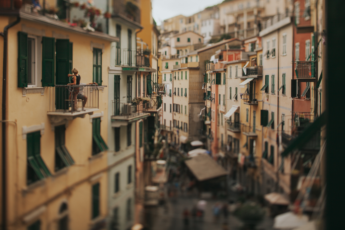 View of Riomaggiore, Cinque Terre, Italy
