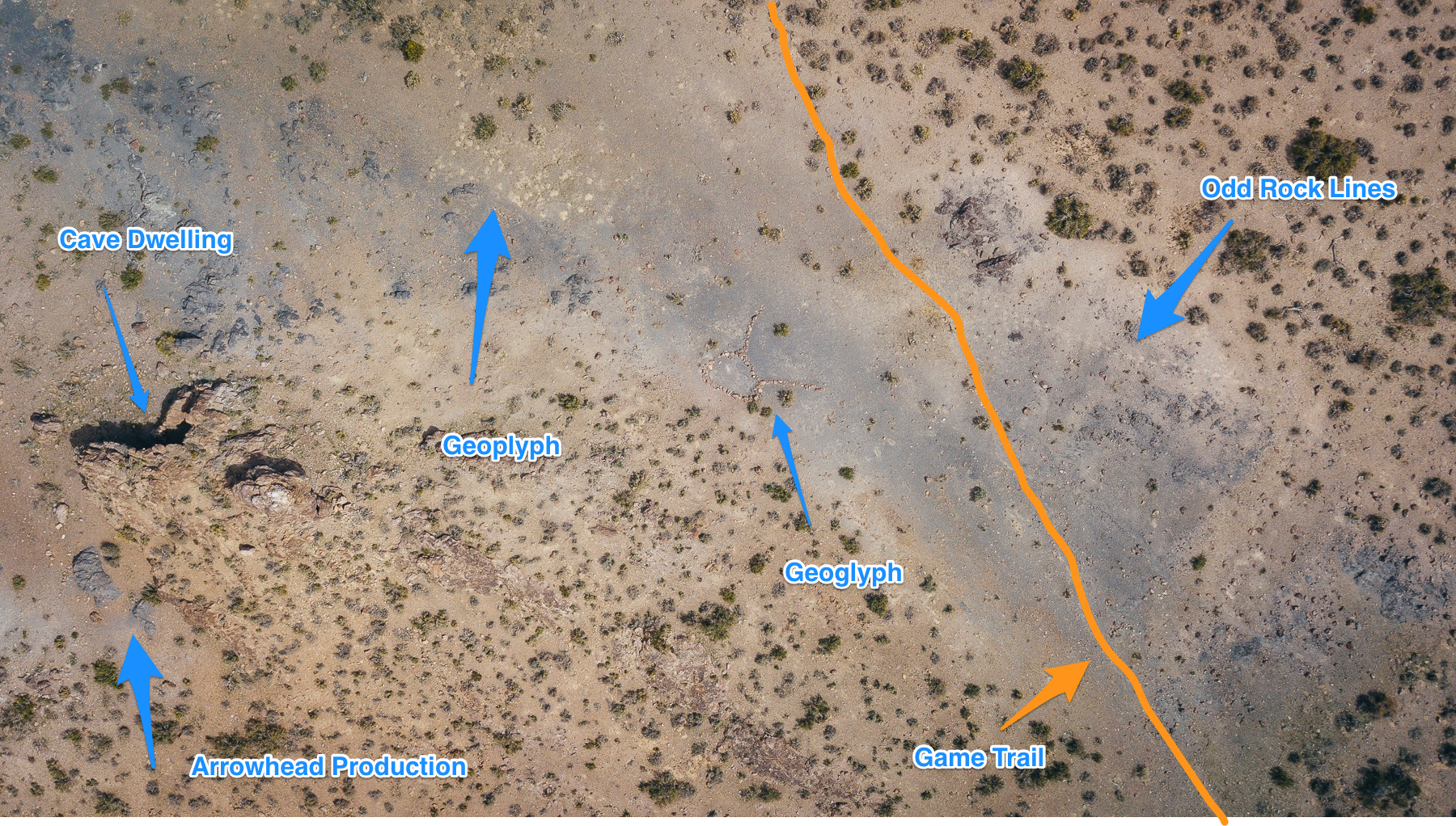 Annotated map