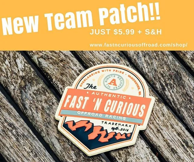 Come pickup our new patch!! Help support our efforts to get to the Rebelle Rally and other races. https://www.fastncuriousoffroad.com/shop/fast-n-curious-3d-patch #patch #overlanding #teamfastncurious #rebellerally