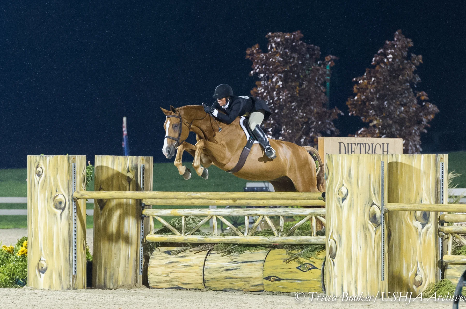 Jennifer Alfano and Jersey Boy in perfect form on the Handy Hunter course.