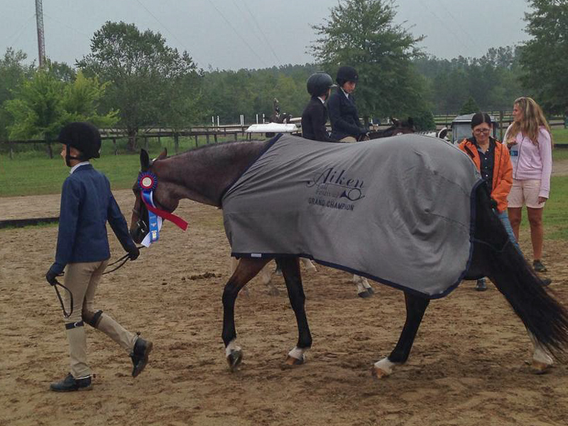 Ruby Sloan and Burberry, Grand Pony Hunter Champion.
