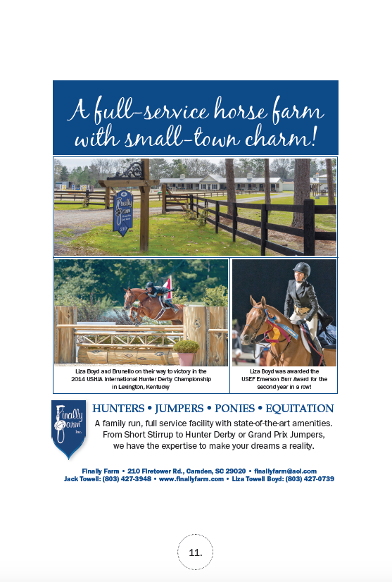 The Plaid Horse magazine Winter Showcase ad - January 2015