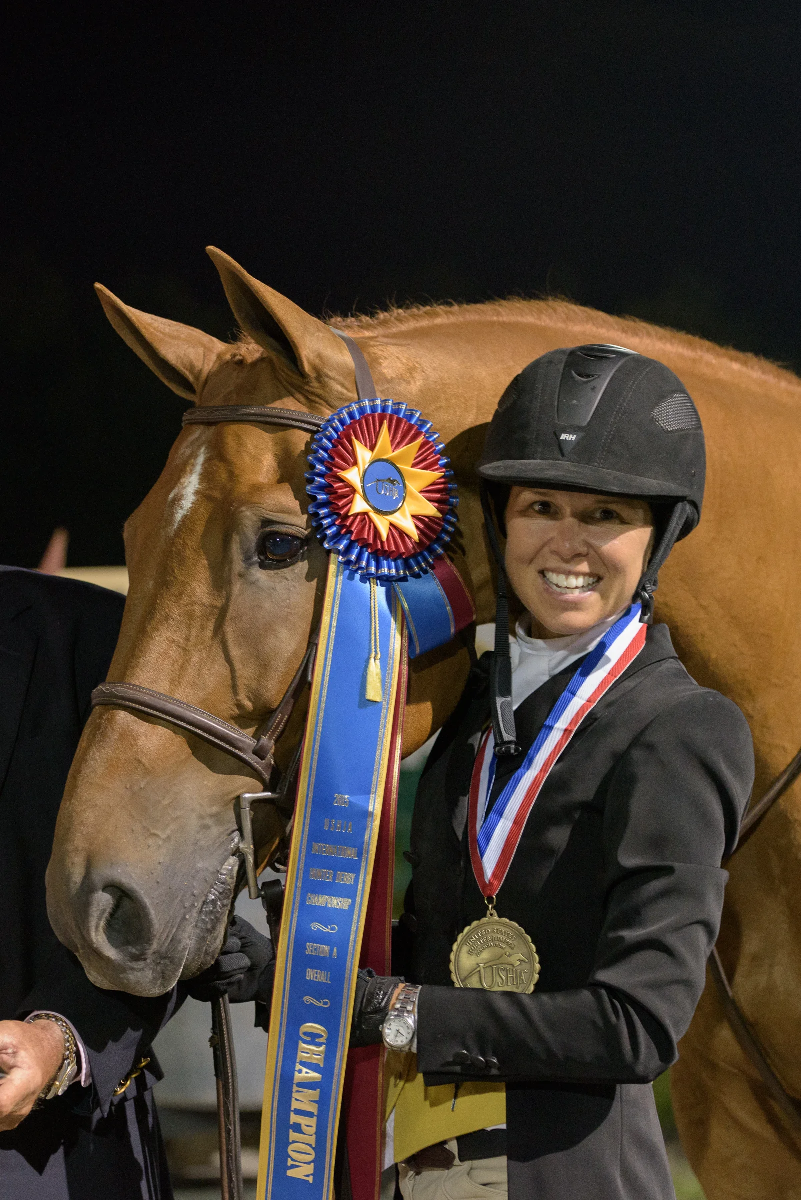Brunello and Liza Boyd. Tricia Booker/USHJA Archives Photo