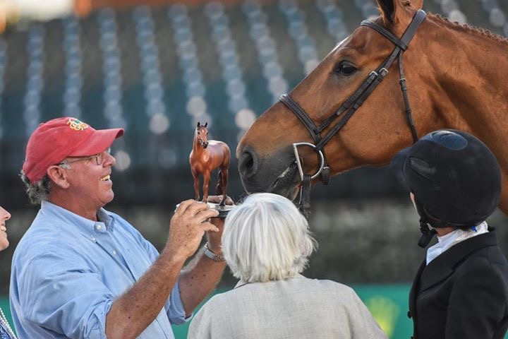 Jack Towell introduces Brunello to his Breyer.