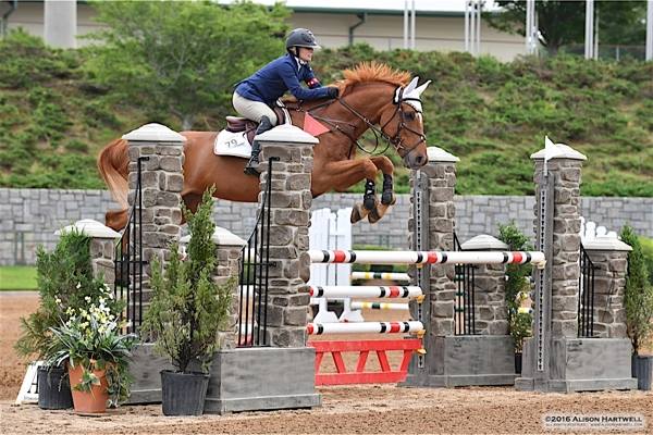 Chacor and Brie Tiffany competing in the Georgia International Horse Park's Stadium.
