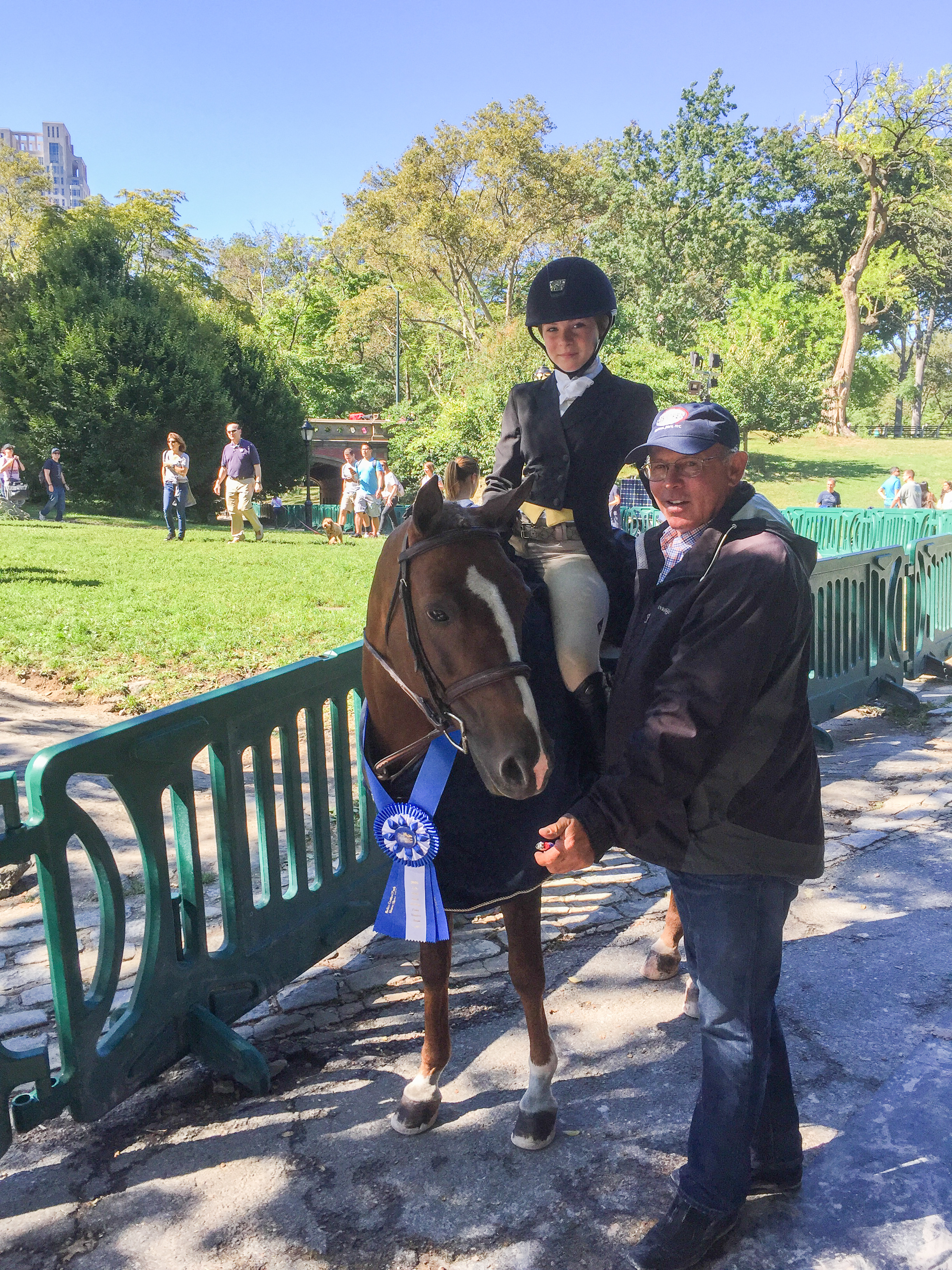 Zola Thompson and Elegance with trainer Jack Towell