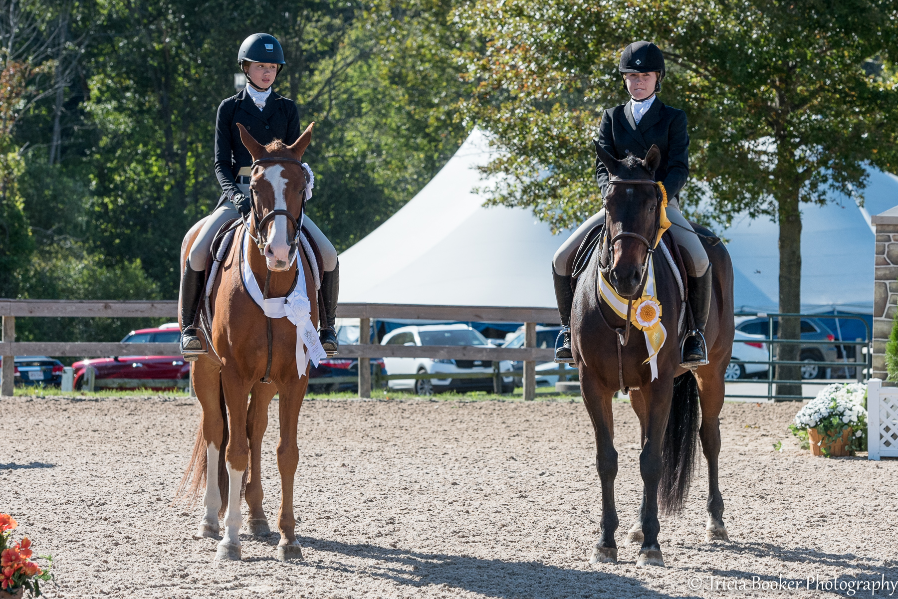 Maggie Hill and Ruby Sloan finished third and fourth in the WCHR Children's Challenge
