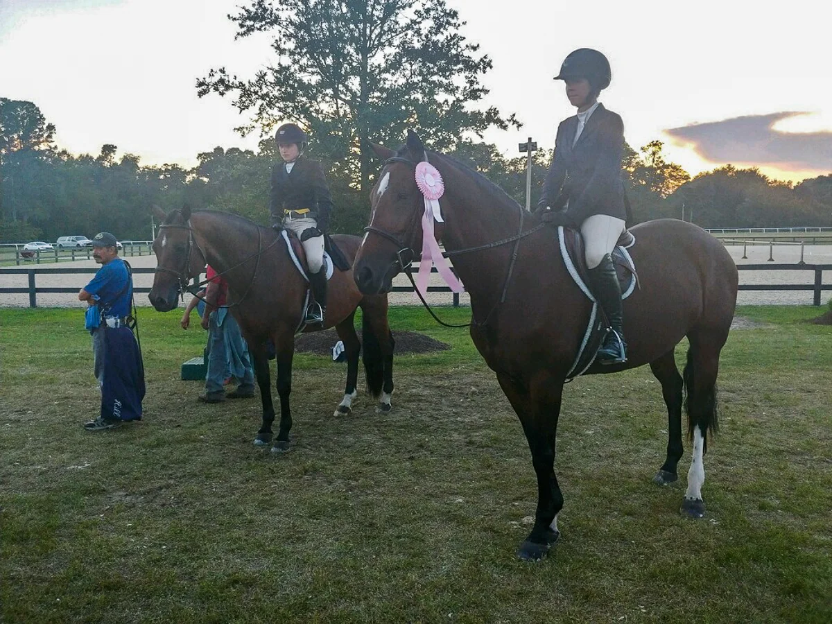Maggie Hill with Charmeur and Liza Boyd with Justified