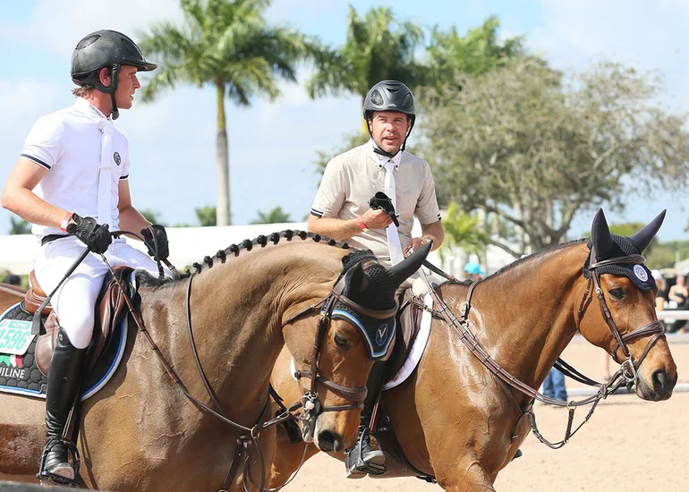 Darragh Kenny and Hardin Towell own and operate Oakland Stables. Photo: Callie Clement/Phelps Media