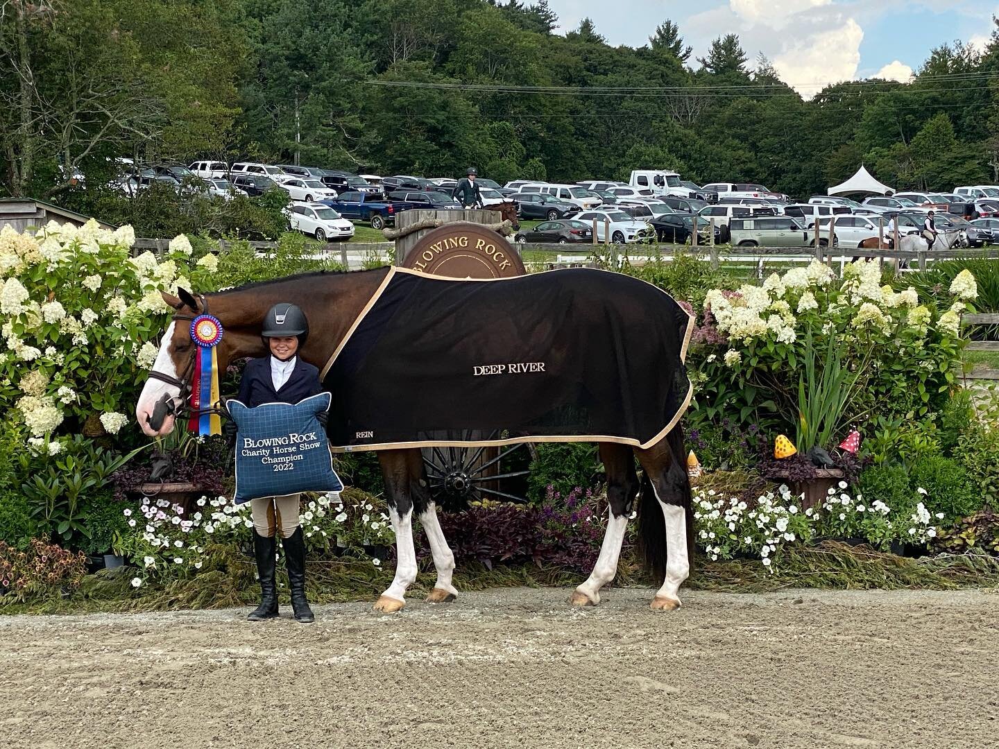 Elle Boyd and Profound grand champion children&rsquo;s hunter, classic winner, and high score of the day award winner with an 88! Endless thanks to the Rein family, Deep River, and Brady Mitchell for the ride on &ldquo;Sammy&rdquo; and for exceptiona