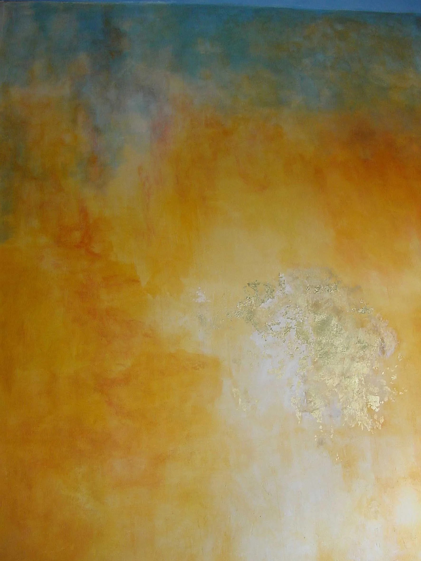 Sinopia Mural with Gold Leaf