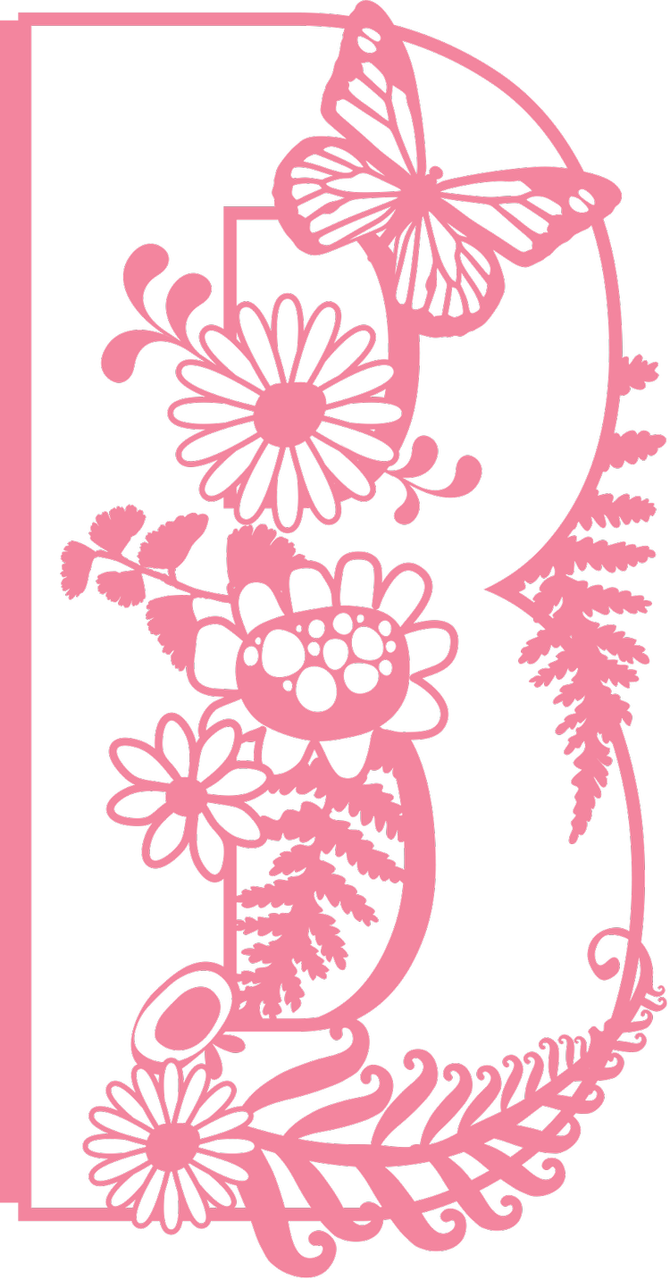 Download Letter B Digital Svg Pdf Png Nonna Illustration Design