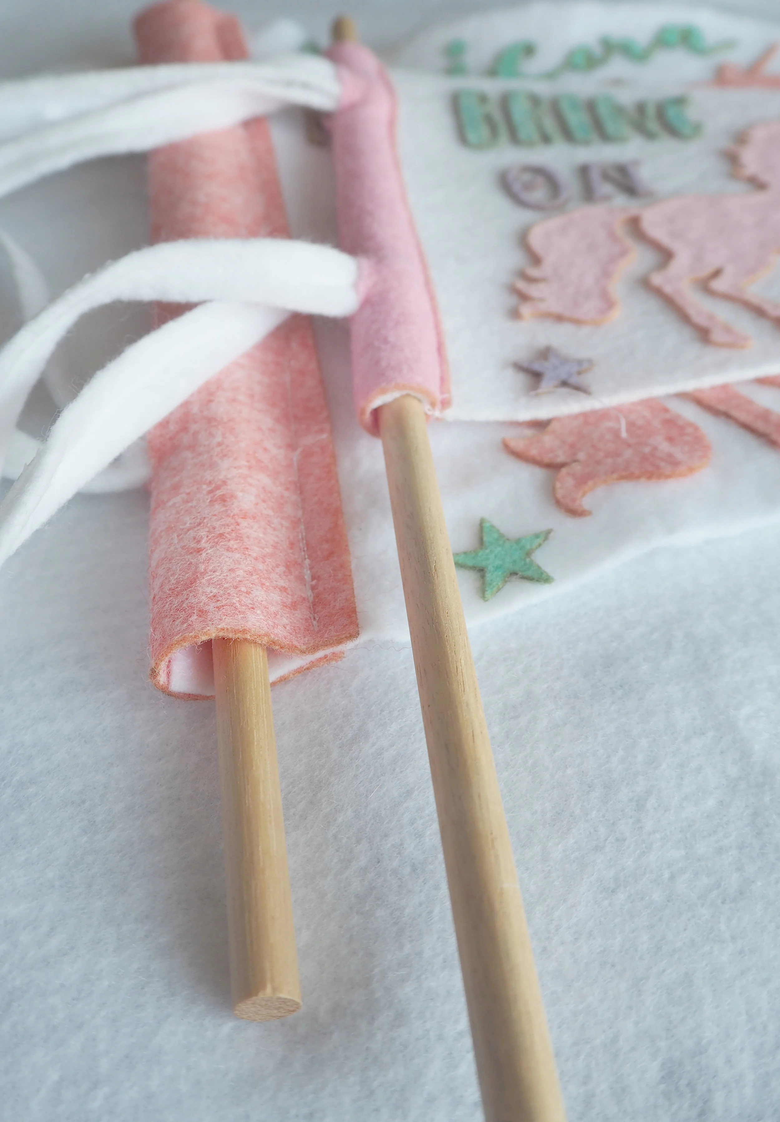 Unicorn Felt Pennant Banner • Large 16" 