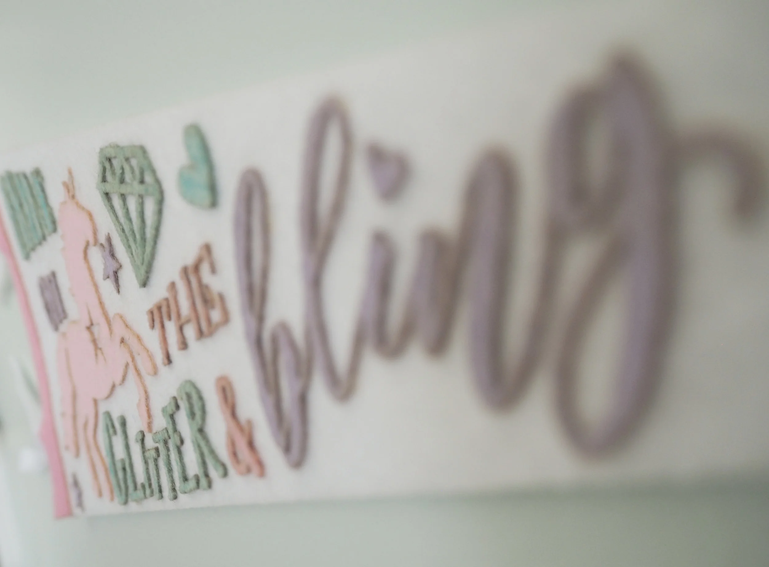 Unicorn Felt Pennant Banner • Large 16" 