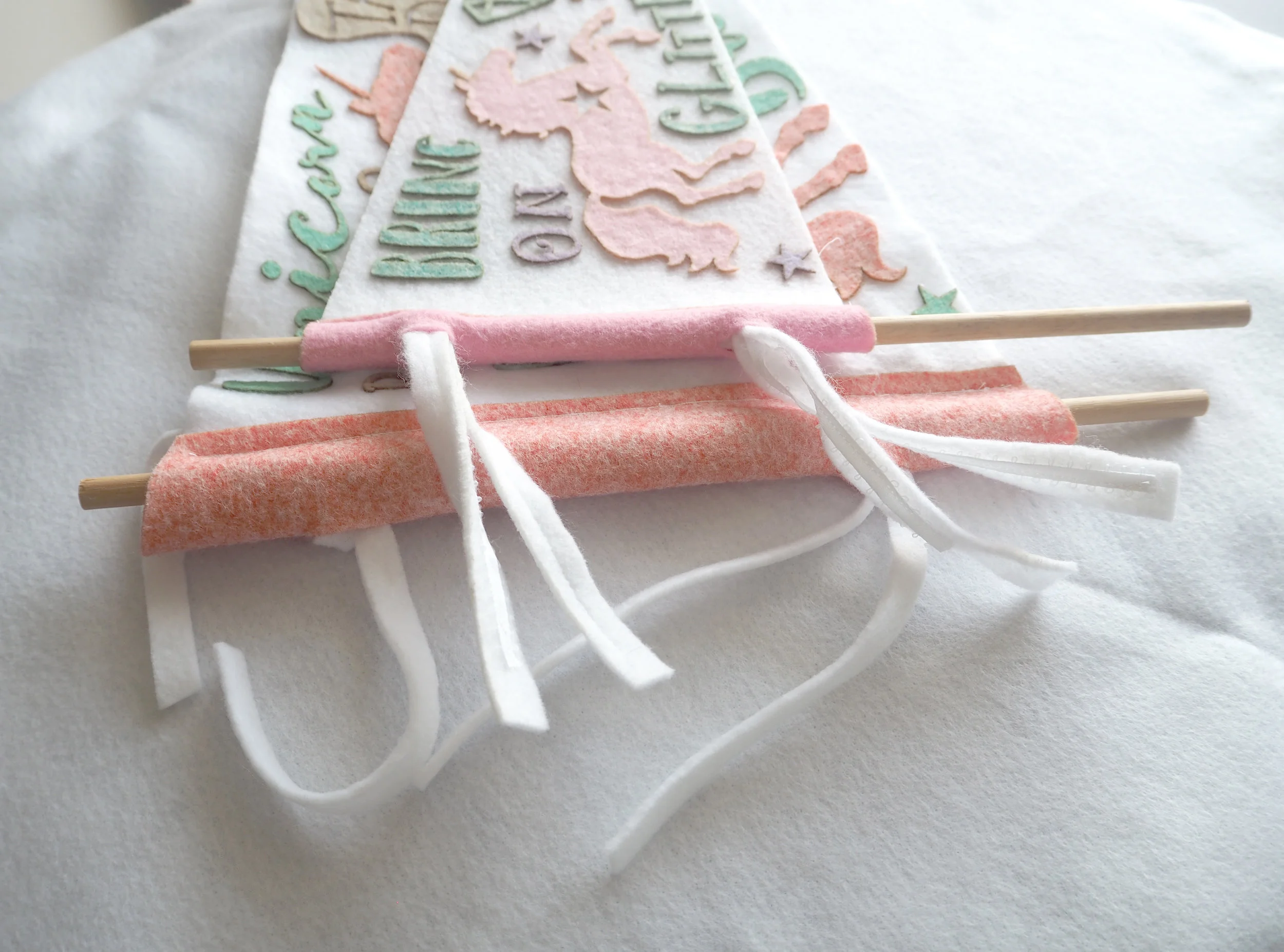 Let's Do This Felt Pennant Banner • Large 16" | Nonna Illustration & Design